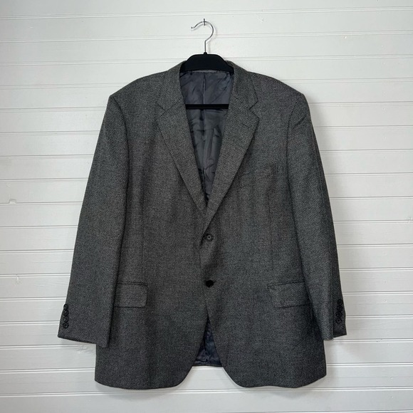 John W Nordstrom Signature Sport Coat Size 48R Loro Piana Cashmere Silk Blazer